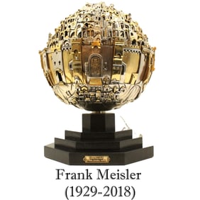 Frank Meisler (1929-2018) Silver Jerusalem Sphere