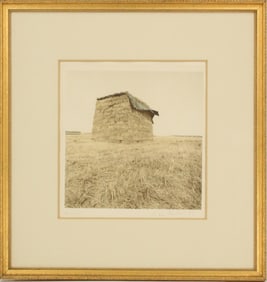 John Stewart (1919-2017) Pochoir, Haystack