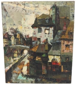 Olivier Foss (Fr, 1920-2002) Oil on Canvas