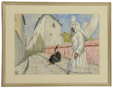 Anastasia Simes (RU, 21st C) Oil on Paper