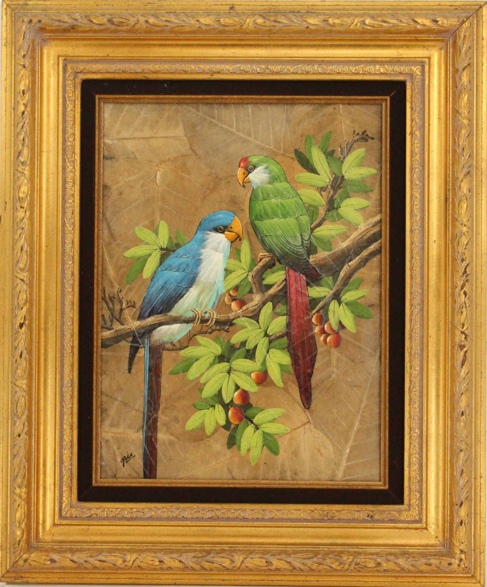 Parrot Painting, Oil on Board (1 of 8)