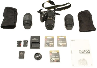 Nikon D3100 Digital DSLR Camera with Accessories