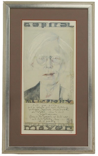 Horst Janssen(Ger, 1929-95) Warhol 'All is Pretty' (1 of 11)