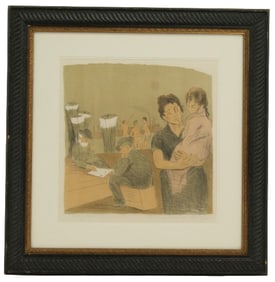 Raphael Soyer (Am, 1899-1987) Signed Print