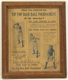 October 1905 Tip Top Base Ball Tournament Advert