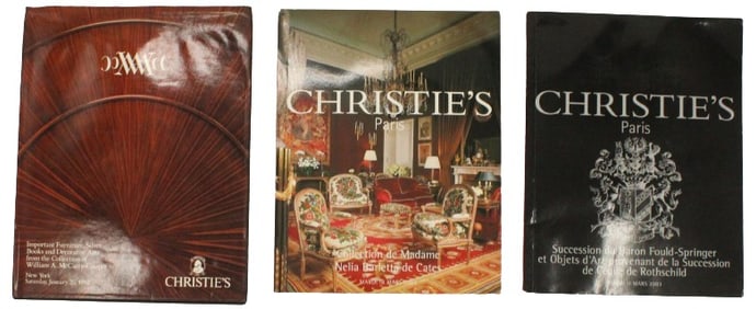 (3) Christies Catalogs