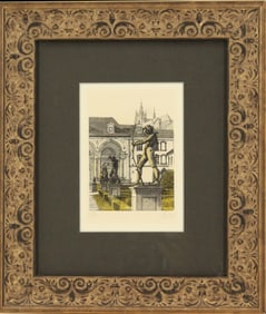 Color Etching, Statues and Archways