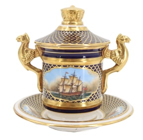 Spode Limited Edition Shipwright's Cup & Saucer