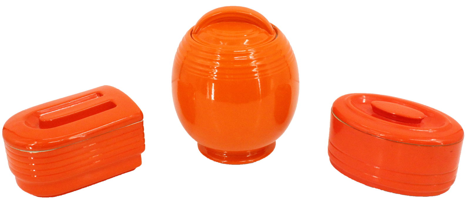 (3) Orange Hall Kitchenware Containers (1 of 20)