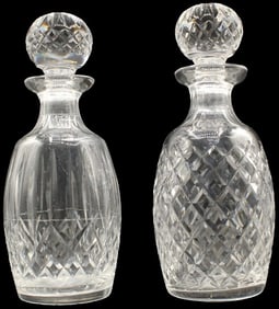 (2) Crystal Decanters