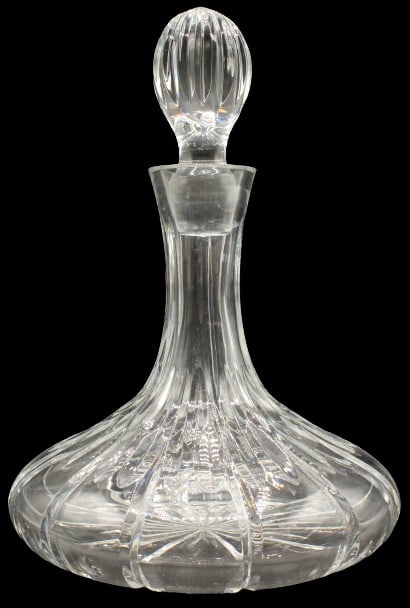 Flat Bottom Cut Crystal Decanter (1 of 14)