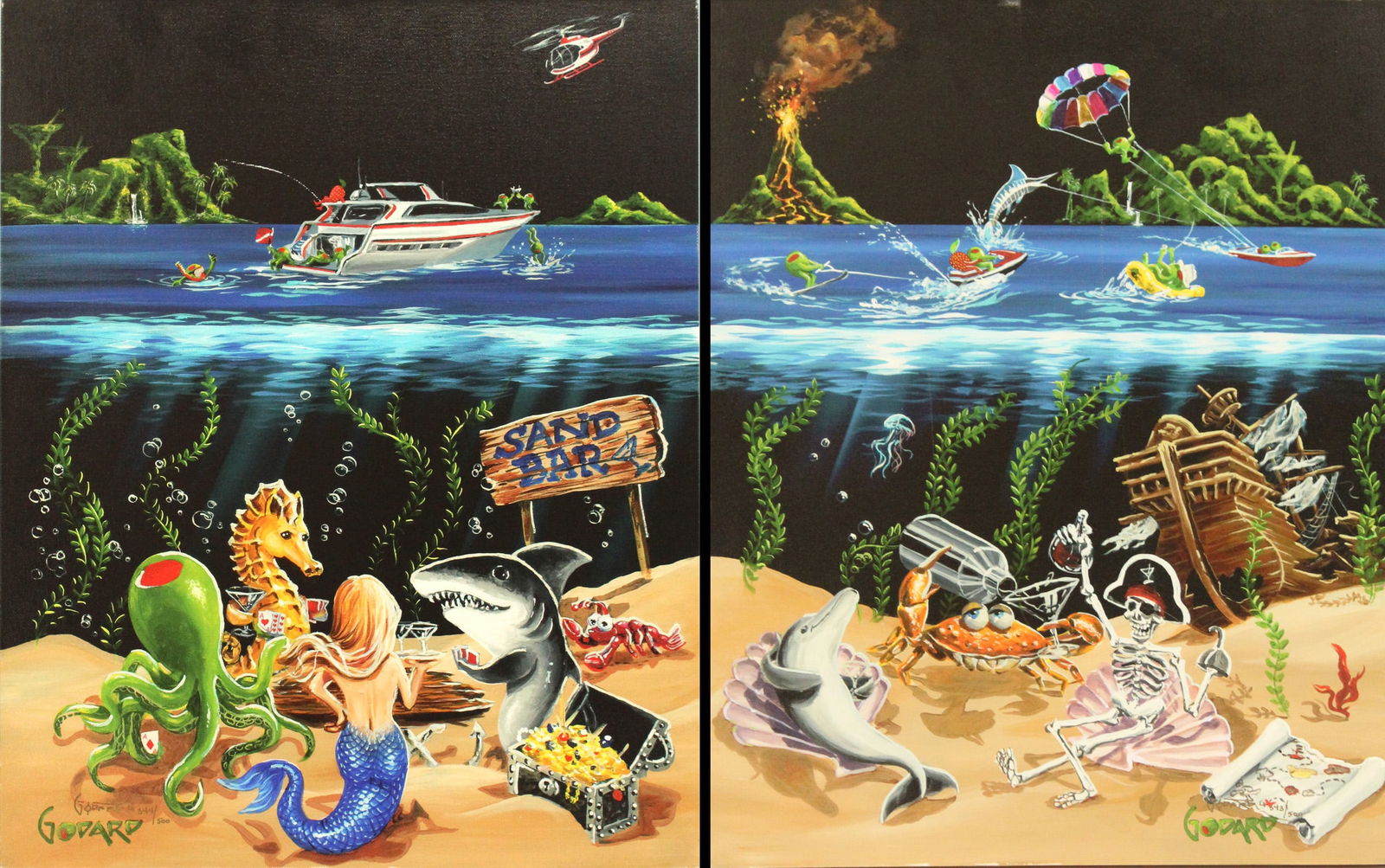 (2) Michael Godard Signed/Numbered Giclee Prints (1 of 19)