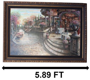 Vadik Suljakov (B 1960) Russian, Oil on Canvas