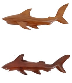 Carol Christian/Len Brown, Oceanic, Wood Sharks