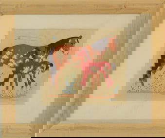 Harrison Begay (1917-2012) Navajo, Silkscreen