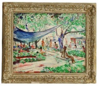 Pascal Cucaro (1915-2004) American, Oil on Panel