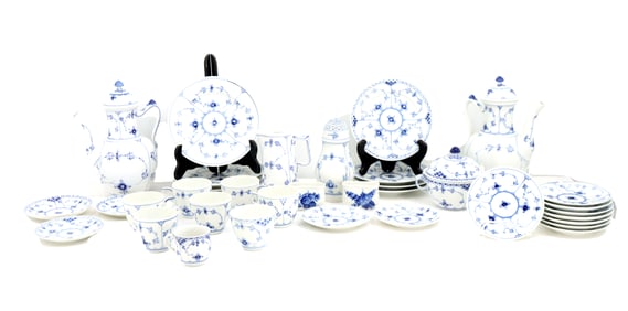(35) Royal Copenhagen Blue & White Serving Set