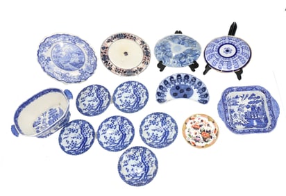 (14) Pieces Porcelain Plates, Various Mfg.