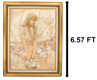 Thornton Utz (1914 - 1999) American, Oil/Masonite