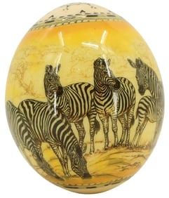 Haus Design Decoupage Ostrich Egg