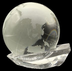 (2) Piece Acrylic Globe on Stand