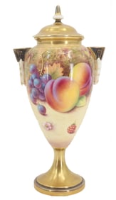 Royal Worcester Hand Painted Vase