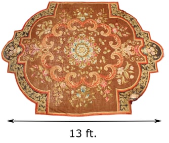 20th Century Tapestry Needlepoint Aubusson Style