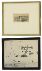 (2) Greyscale Art Pieces