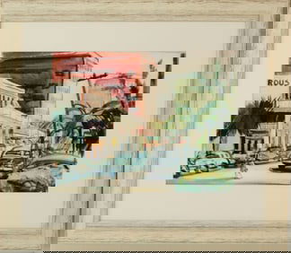 William Hartman (20th C) US, Watercolor Archival Print