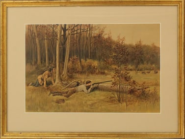 R. F. Zogbaum (1849-1925) US, Lithograph Print