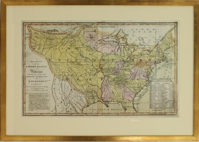 1812 Map of the United States