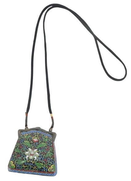 Antique Chinese Enameled Cloisonne Purse (1 of 13)