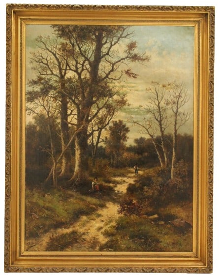 Abraham Huck Jr (1851-1922) British, Oil on Canvas Landscape (1 of 15)