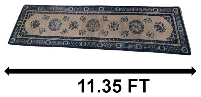 11' Chinese Wool Oriental Runner (1 of 14)
