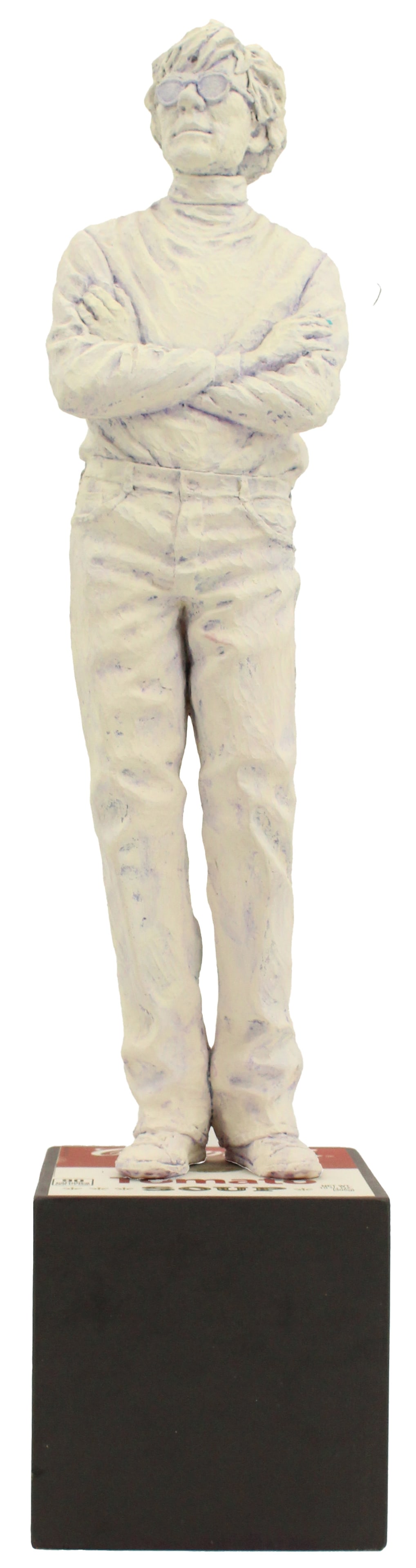 Jack Dowd (American, b. 1938) Plaster Sculpture on Stand of Andy Warhol (1 of 20)