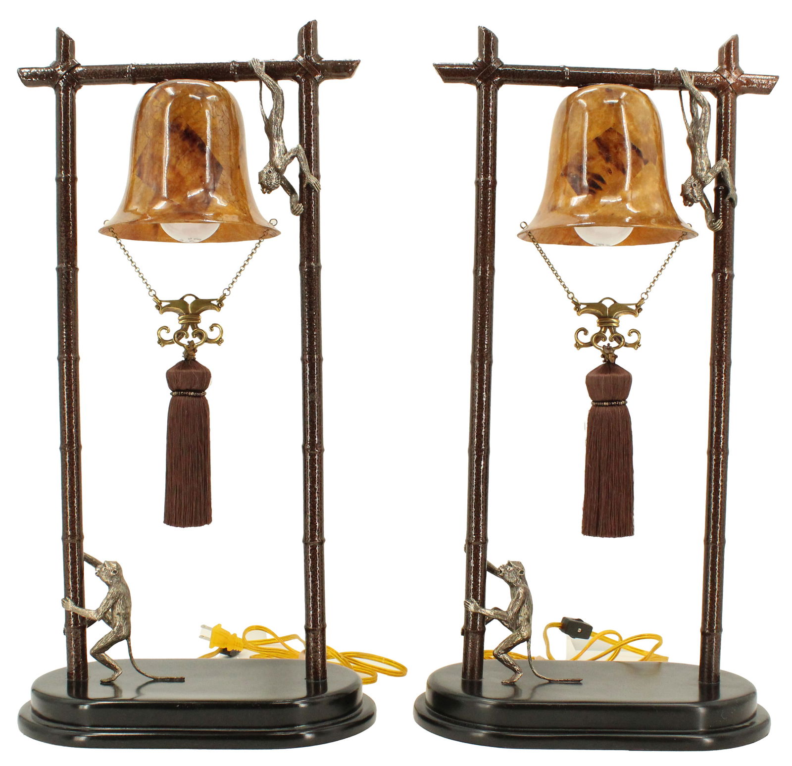Pair of Maitland Smith Monkey Table Lamps (1 of 19)