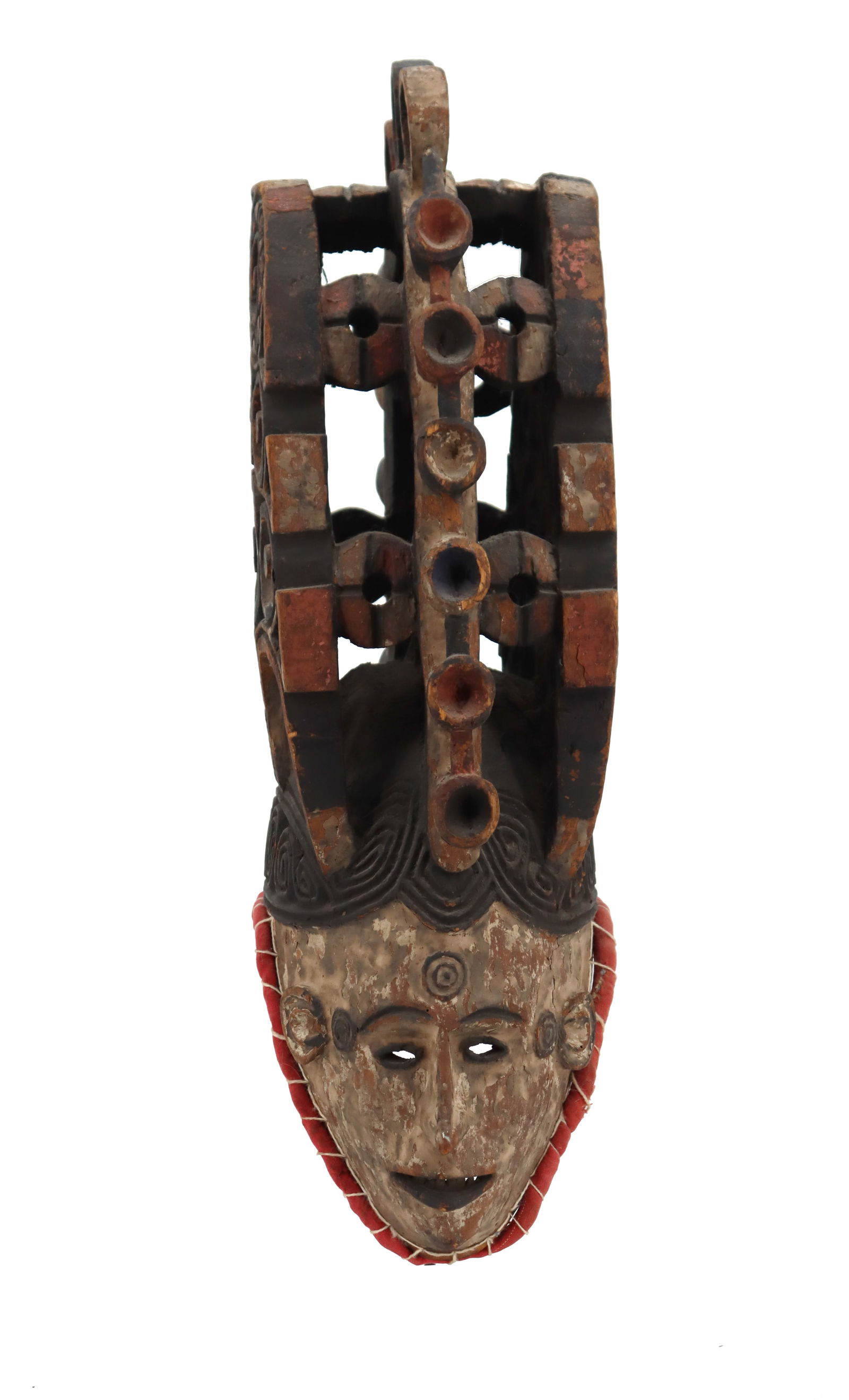 Central African Painted Ceremonial Wood Mask (1 of 18)
