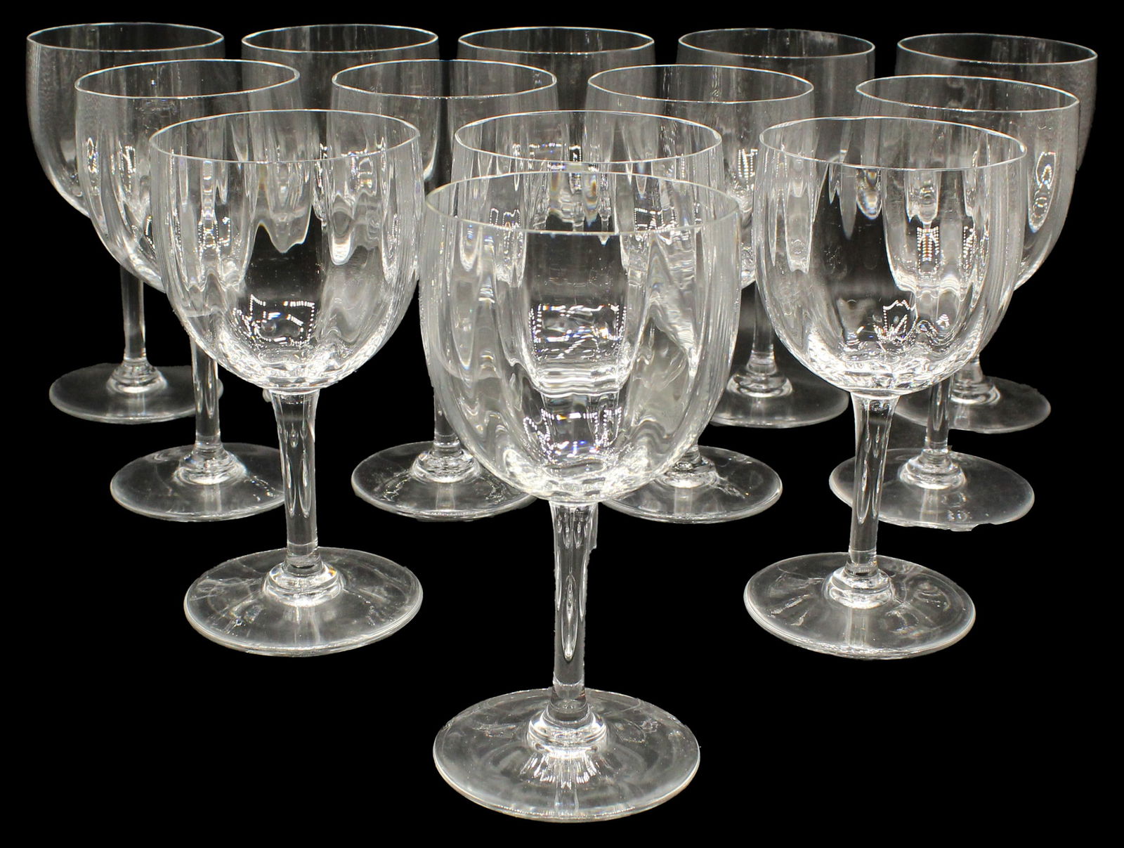 13 Montaigne Optic Bowl Baccarat Glasses (1 of 16)