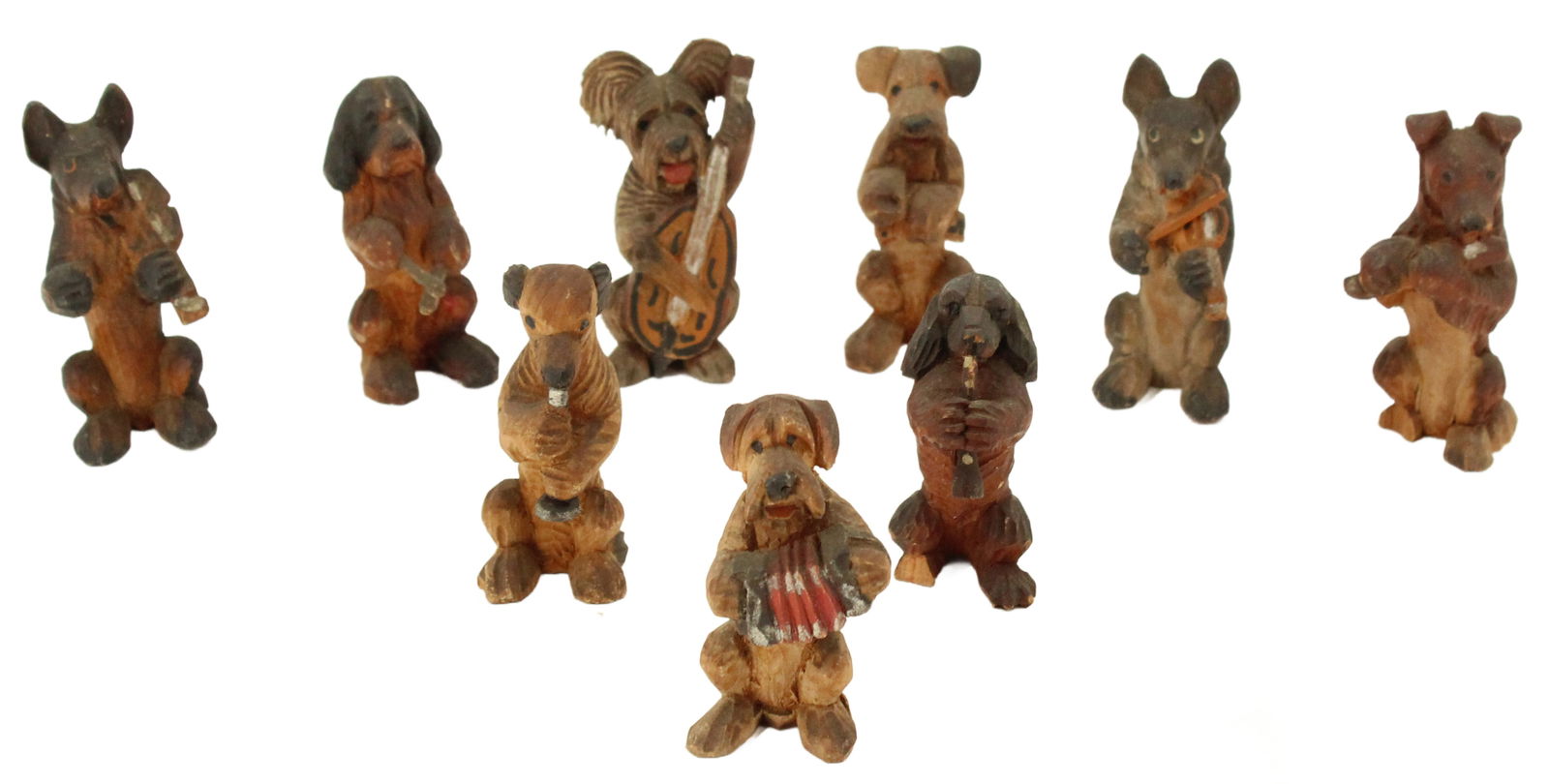 (9) Black Forest Carved Dog Band (1 of 18)