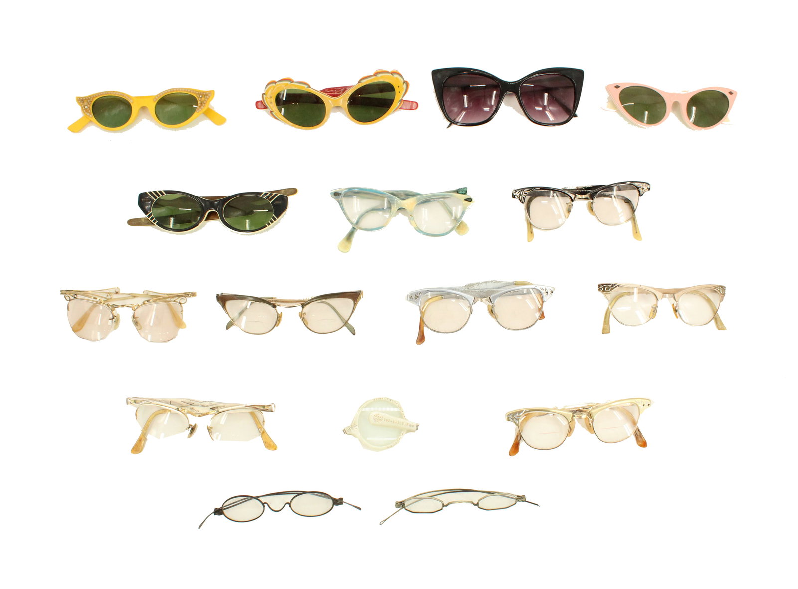 Collection of Sixteen  Cool Vintage Eye Glasses (1 of 13)