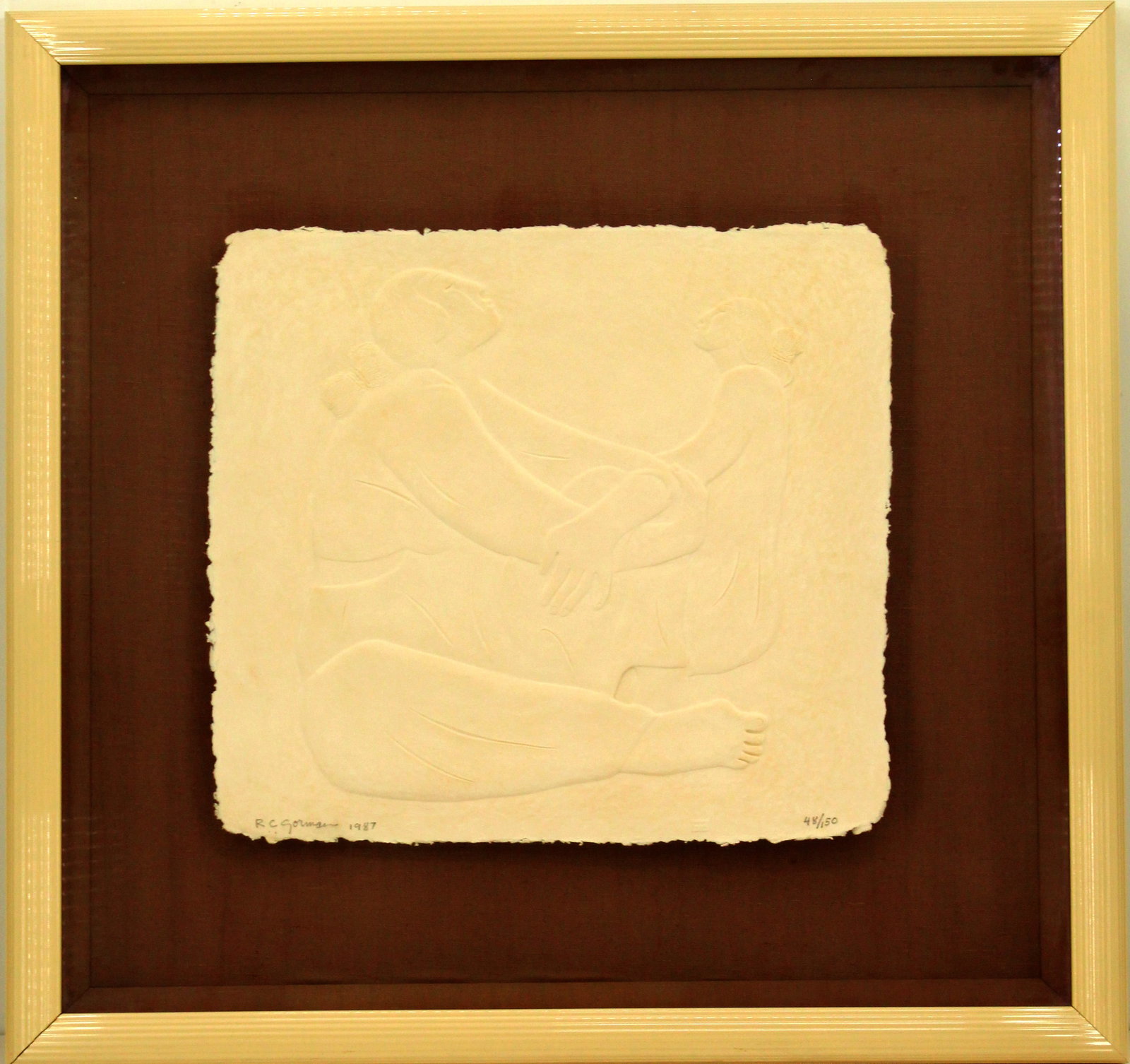 R. C. Gorman (1931-2005) Navajo, Embossed Paper Figural Print (1 of 13)