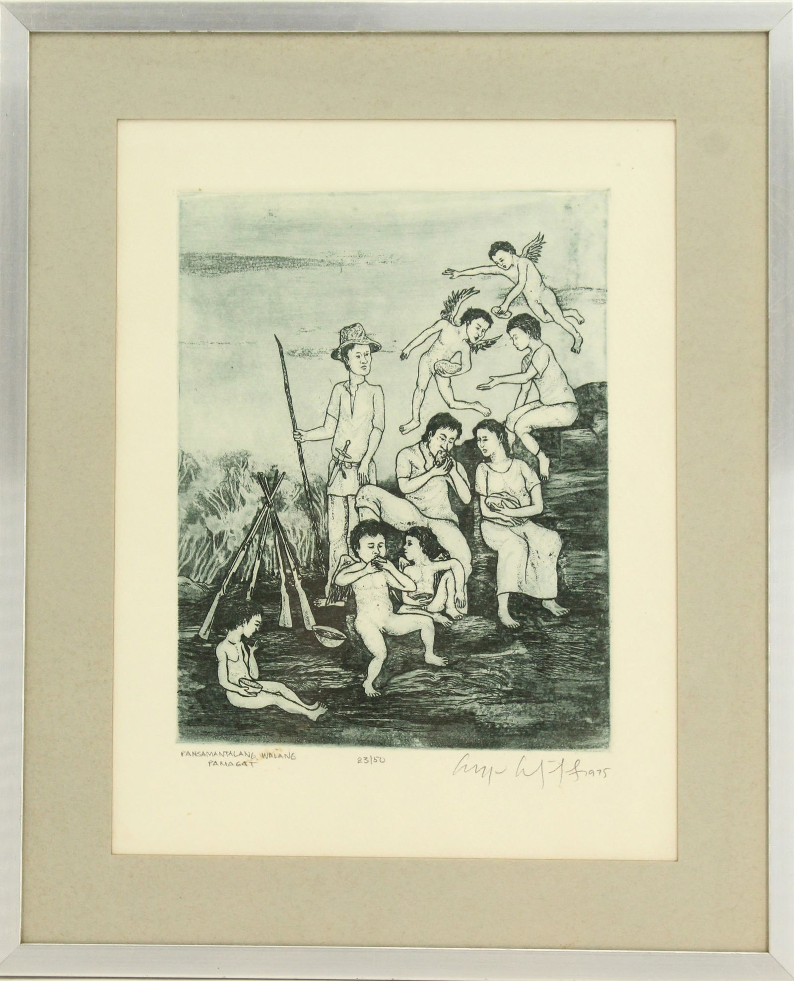 Orlando Castillo (b. 1947) Filipino/American, Framed Etching (1 of 9)