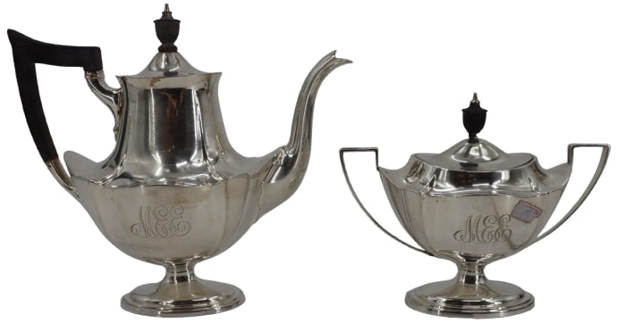 Gorham Sterling Silver Teapot & Covered Sugar 29.8 Ozt (1 of 20)