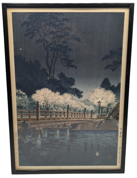 Tsuchiya Koitsu (1870-1949) Japan, Woodblock Print "Benkei Bridge" (1 of 10)
