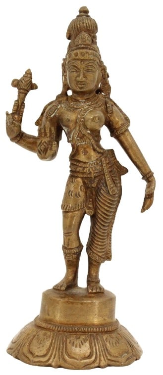 Bronze Indian Buddhist Bhudevi (Lakshmi) Figure (1 of 14)