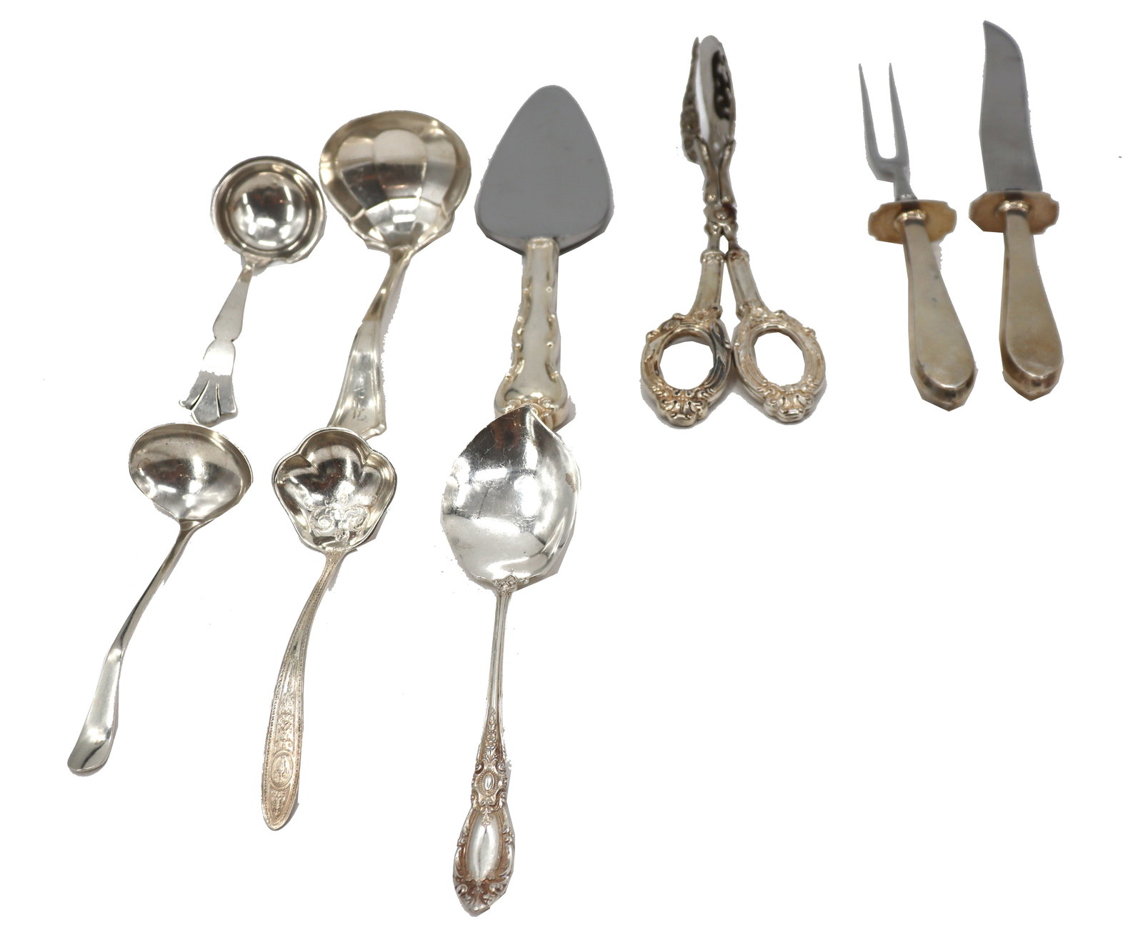 Group of 9 Sterling Serving Pieces Spoons 5.6 Ozt (1 of 20)