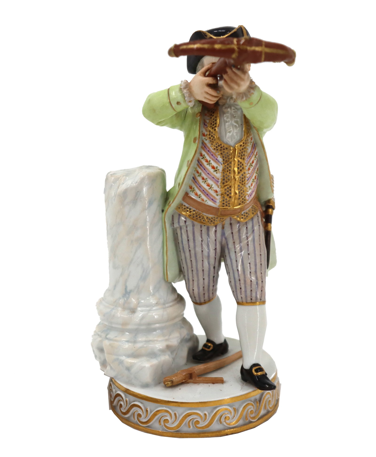German Meissen Porcelain Figure of Man With Crossbow (1 of 16)