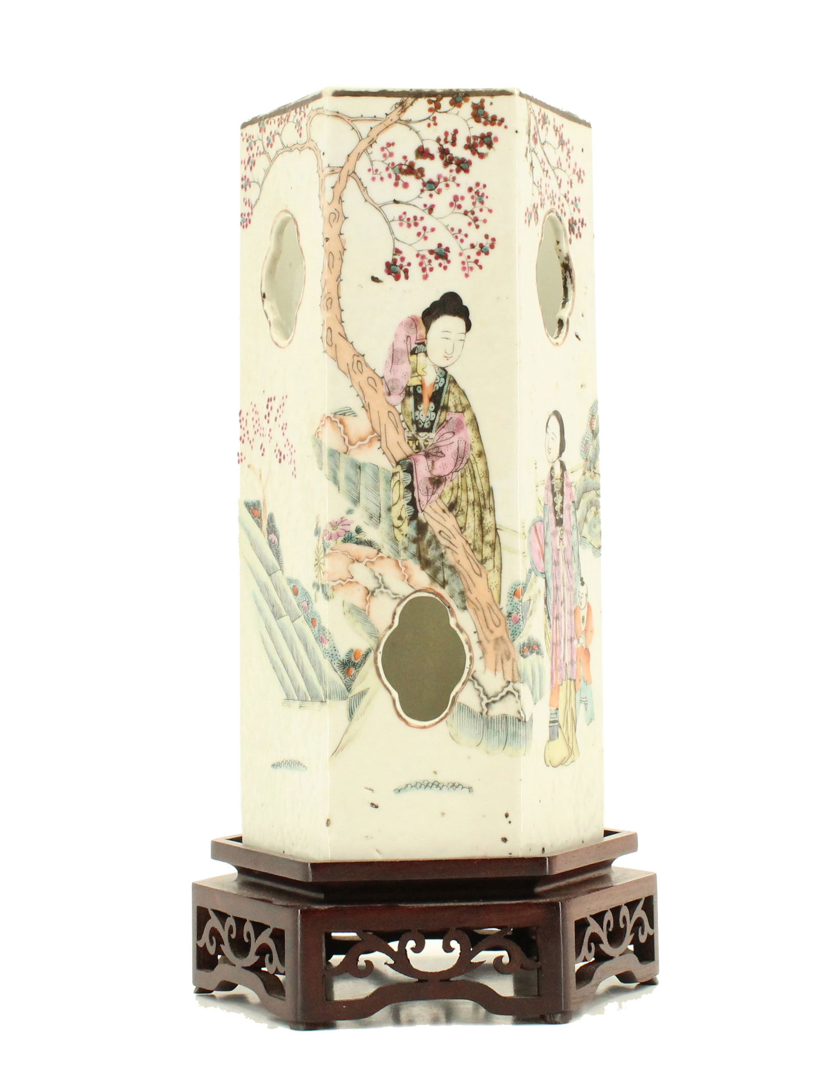 Chinese Painted Porcelain Hat Stand (1 of 18)