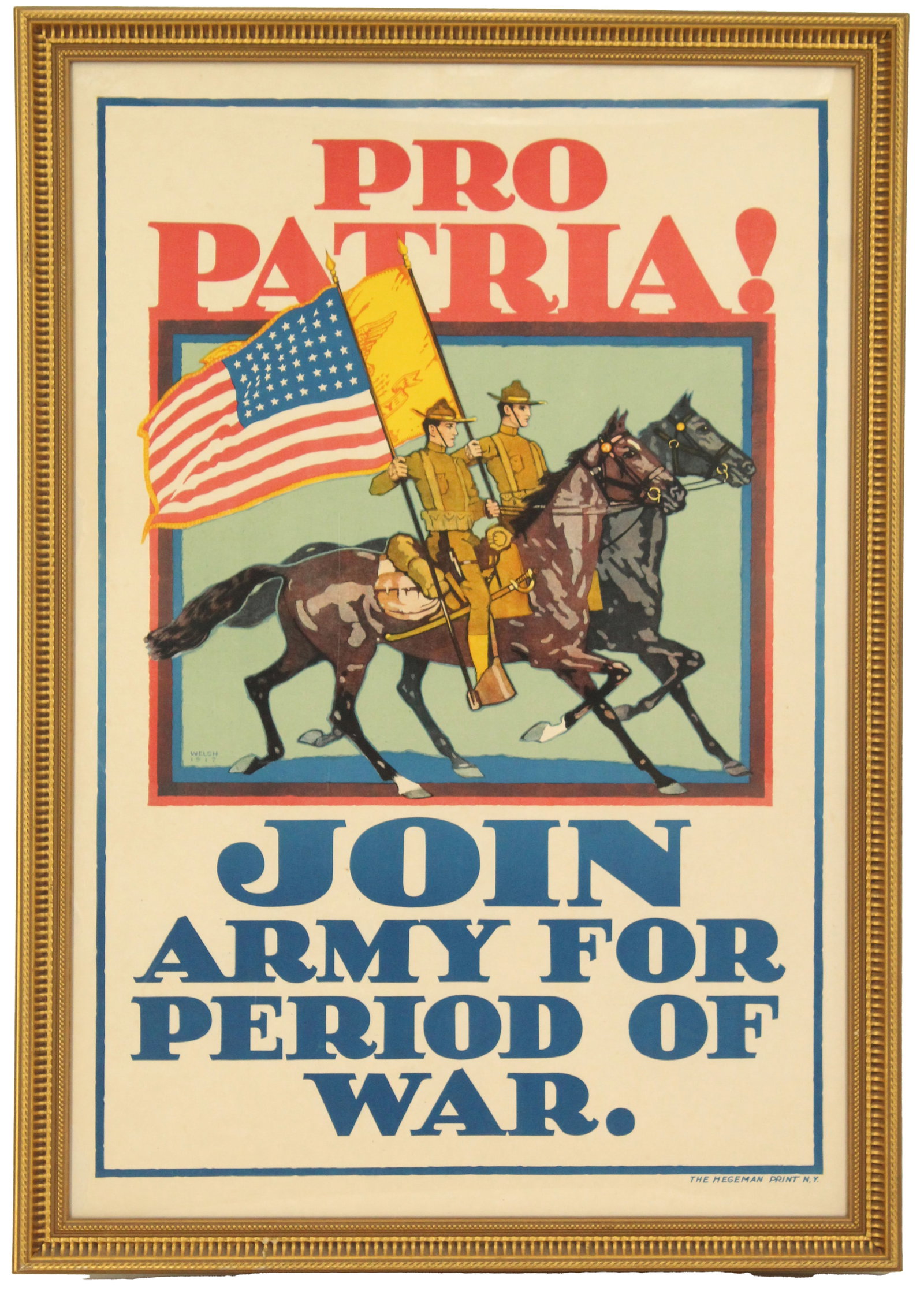 Horace Devitt Welsh (1888-1942) American, Join Army World War I Poster (1 of 12)