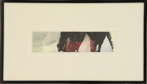 Syd Solomon (1917-2004) American, Ink & Gouache "Study for Coastal Sentries"